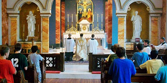 Fraternity Summer Camp 2012: Mass with the FSSP