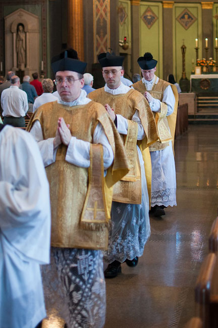 Fr. Kevin O'Neill's First Mass Recessional with Deacon and Subdeacon