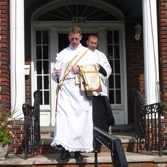 Deacon Bartholomew Readies for His Ordination with Fr. Pendergraft