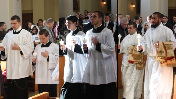 Seminarians in Procession