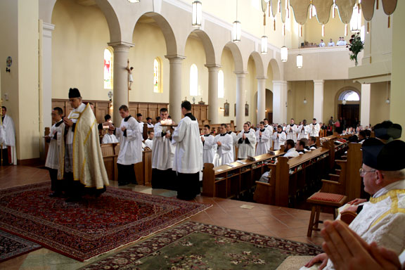 Seminarians Process to the Sanctuary to Receive Minor Orders
