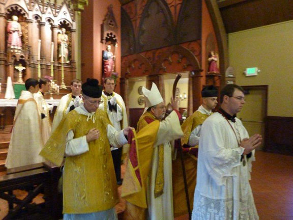 His Excellency Imparts His Blessing Upon the Parishioners of St. Stephen