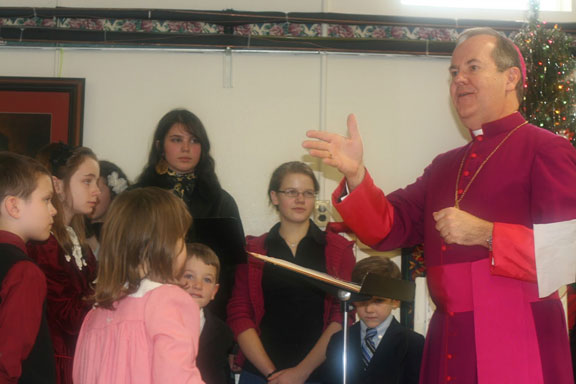 Bishop Bambera Thanks the Children's Choir