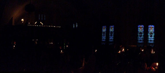 Rorate Caeli Mass - St. Michael's nave and choir loft.