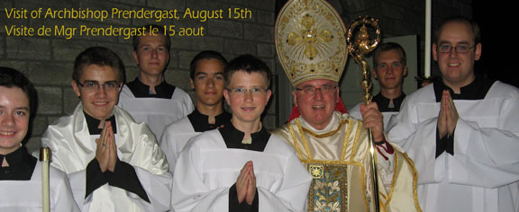 Abp. Terrence Prendergast with the Alter Server Corp