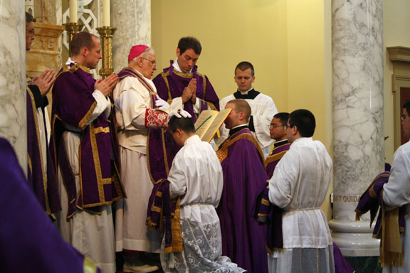 Bishop Bruskewitz Confering the Diaconate