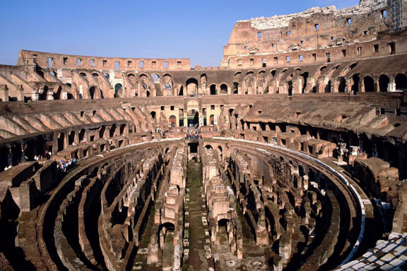 The Roman Colosseum in Rome
