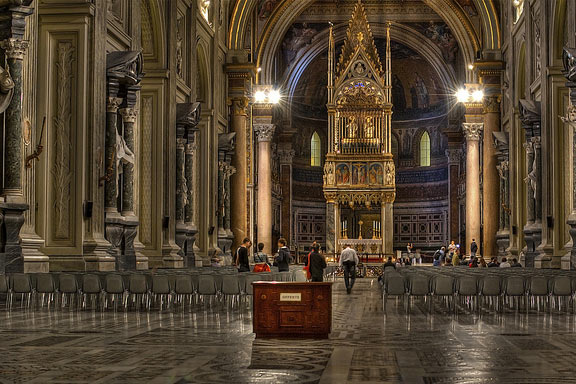 The Interior of St. John Lateran in Rome