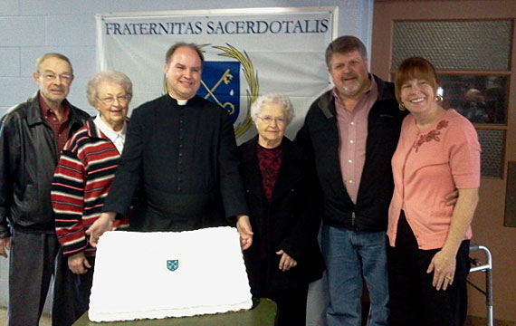 Fr. Gabet and Parishioners Celebrate the FSSP 5th Anniversary