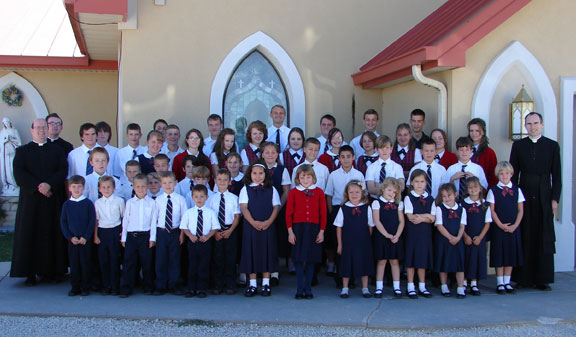 St. John Vianney School Priests and Students Begin a New Year