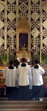 Palm Sunday at Our Lady of Guadalupe Seminary